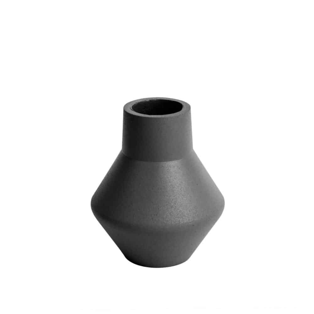 Black Angled Vase