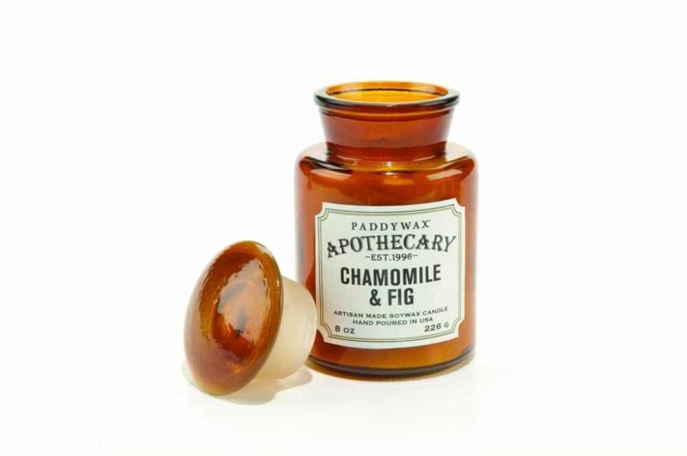 Apothecary 8oz Chamomile and Fig Farmouse Glass Candle