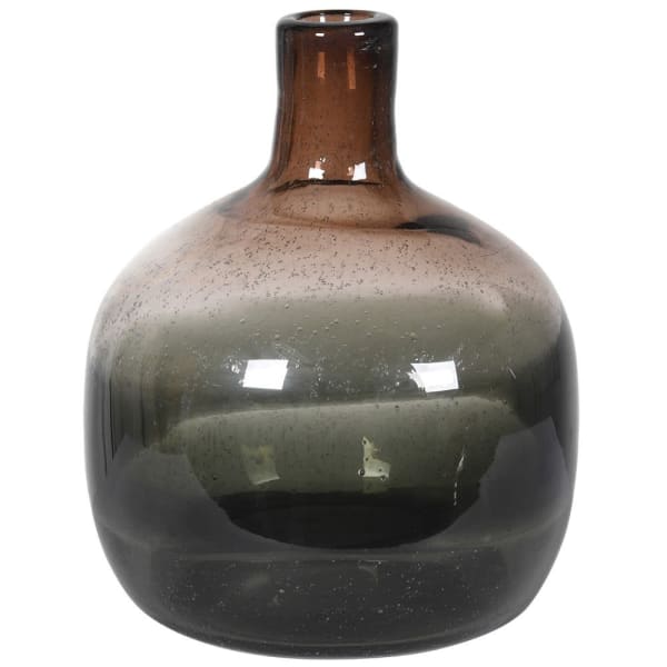 Brown Ombre Shaded Bottle Vase