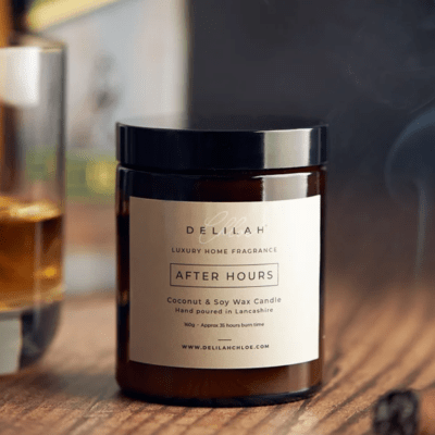 After hours Tobacco and oak candle