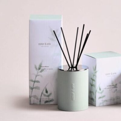 Wild mint and cut grass reed diffuser