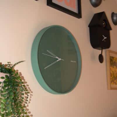 Green wall clock